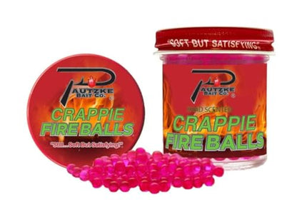 PAUTZKE'S Crappie Fire Balls - Striking Color & Prolonged Scent Release, Infused with Genuine Salmon Egg Juice - color: Pink Shad- 3 Pack
