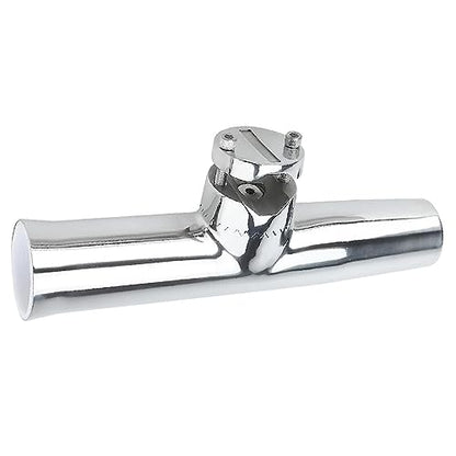 NovelBee 4pcs Stainless Tournament Style Clamp on Fishing Rod Holders,Rail Mount Fishing Rod Pole Holder for Marine Boat Yacht