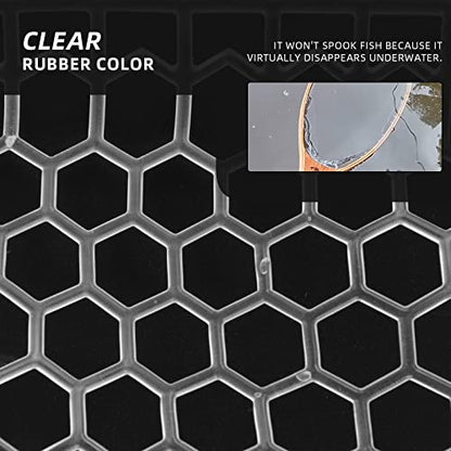 SF Rubber Replacement Net Clear Small Hole for Fly Fishing Landing Net (Circumference:42 inch)
