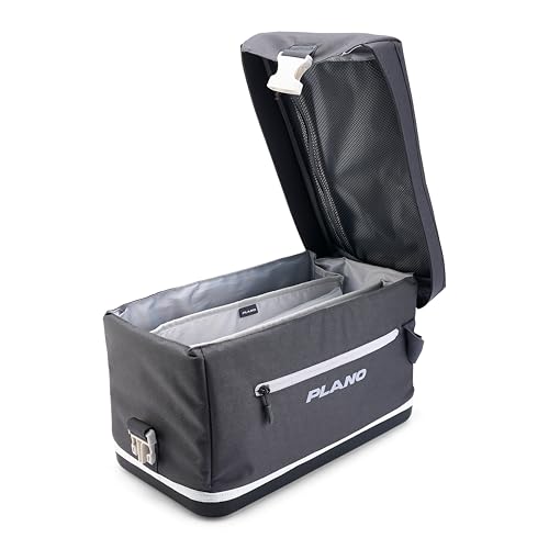 Plano Weekend Softside 3700 Tackle Bag, Cutting-Edge Fishing Tackle Bag, Molded Waterproof Base, Spacious Storage, Die Cut Tool Sleeves, Daisy Chain Attachment Points - color: Slate, style: 3700 Softsider Tackle Bag