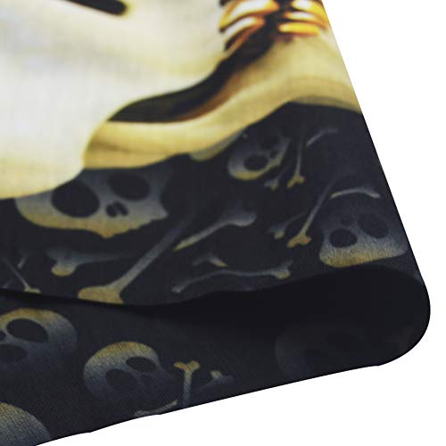 Obacle Neck Gaiter Face Mask Bandana for Dust Wind Sun Protection for Men Women - color: Skull Gold Teeth Mask