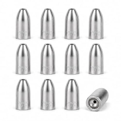 Tungsten Bullet Fishing Weights - Insert Free Worm Sinkers for Bass Fishing, Ultra Sensitive Texas & Carolina Rig Weights, Flipping & Pitching, 1/16, 1/8, 3/16, 1/4, 3/8, 1/2 oz, 5-12 Pack | 3 Colors 1/16-1/2oz Fishing Sinkers for Texas Rig, Carolina Rig,