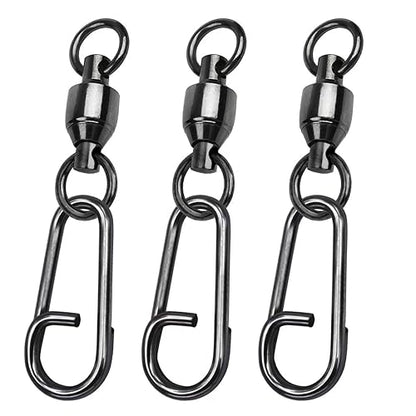 Stainless Steel High Strength Fishing Swivels for Saltwater and Freshwater - size: Size 0+S (31lb) 25 PCS