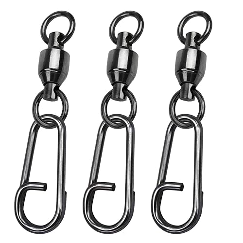 Stainless Steel High Strength Fishing Swivels for Saltwater and Freshwater - size: Size 1+S (41lb) 25 PCS
