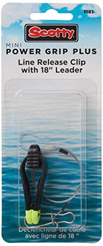 Scotty #1181 Mini Power Grip Plus Line Release, 18-Inch Leader w/Cannonball Snap - size: Small (Pack of 12)