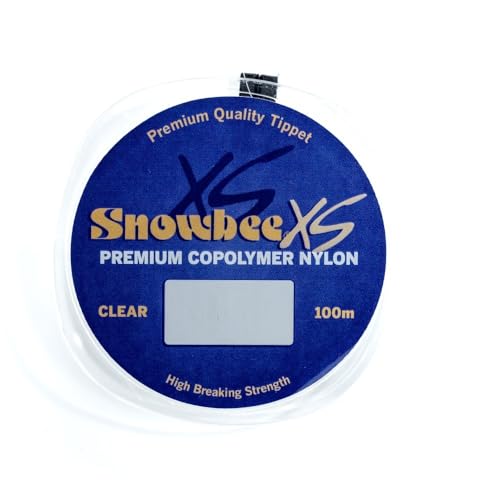 Snowbee XS Copolymer Nylon Tippet Line for Fly Fishing, Clear Leader Material with High Knot Strength and Low Stretch, 100 m Spool