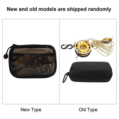 Topyond Live Fish Stringer Lock, Golden Stainless Steel Buckle Telescopic Portable Fishing Chain Stringer, Boat Fishing Accessory with 8 Detachable Buttons, Obvious Floating Marker, 7m Rope