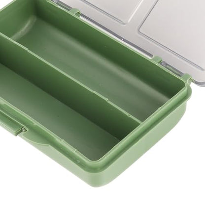 Fishing Tackle Box – Water proof Compartment Storage Case for Hooks, Baits, Lures & Terminal Tackle Accessories, Mini Clear Organizer(2-compartment) - size: 2-compartment