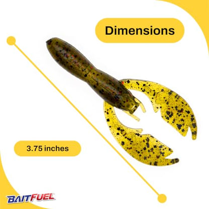 BAITFUEL Baby PACA Craw - color: Watermelon Crawfish