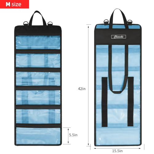 Lure Bag 6 Pocket PVC Protective Cover Durable Fishing Bag | Trolling Lure Tackle Box - size: Medium