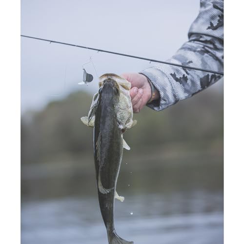 BUCKEYE LURES G-Buzz Single Bladed Buzzbait - Durable Fish-Catching Topwater Lure for Bass Fishing - color: Red w/ Nickel, size: 1/2