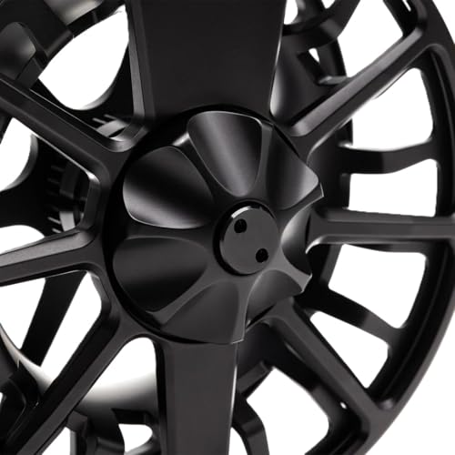 LAMSON | Guru S-Series -3+ Fly Fishing Reel | All-Water | Large Arbor, Fully CNC Machined/Anodized, Lightweight Durability - color: Blackout, size: -7+