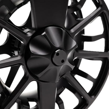 LAMSON | Guru S-Series -3+ Fly Fishing Reel | All-Water | Large Arbor, Fully CNC Machined/Anodized, Lightweight Durability - color: Blackout, size: -3+