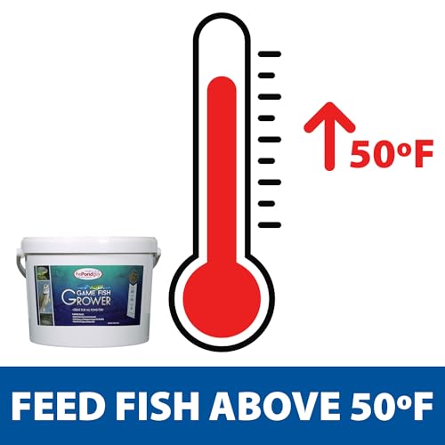 The Pond Guy Game Fish Grower Floating Pellet Food, 17 lbs | Complete aquatic nutrition for bass, trout, & catfish in freshwater ponds & lakes with balanced daily feeding