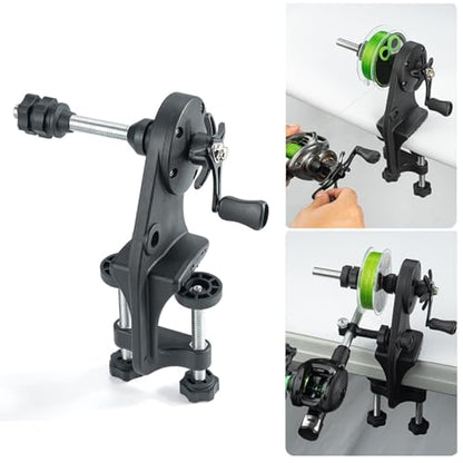 Fishing Line Winders Spoolers Adjustable Stable Spoolers Machine Rotating Reels & Cast Reels Equipment Easy to Use