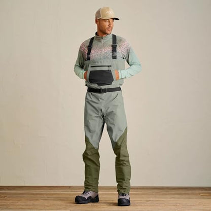 Orvis Men's Clearwater Bootfoot Wader Felt | 30K/8K Rating, Convertible Fit & Smart Storage, Lightweight 4-Layer Waterproof Breathable Fabric - size: Large Long