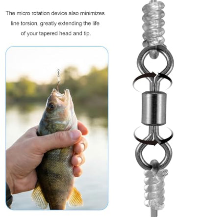 100 Pcs Fishing Barrel Swivels, Barrel Swivels Fishing Tackle for Saltwater