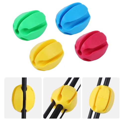 6 Pcs Silicone Fishing Rod Holder Ball Straps , Portable Fish Rod Clips Fixed Ball Rubber Pole Clips Fly Fishing Accessories，6 Colors