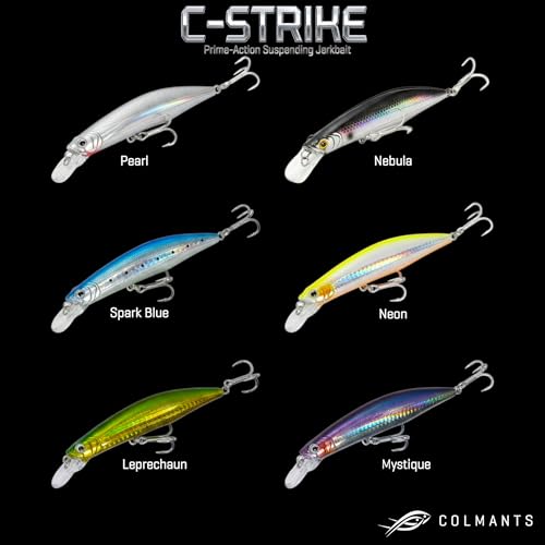 C-Strike Prime Action Jerkbait CS20 110mm and CS30 125mm - Suspending/Slow Sink Minnow Jerkbait Fishing Lure Fishing Lure - color: Pearl, size: 30g