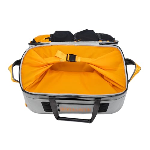 RiverSmith Waterproof Duffel Bag with Rod Tube Holders, Lightweight Fishing Travel Duffel with Backpack Straps, Durable Gear Bag for Fly Fishing, Boating & Adventure Travel (Gray Cadmium, 45L) - color: Gray Cadmium