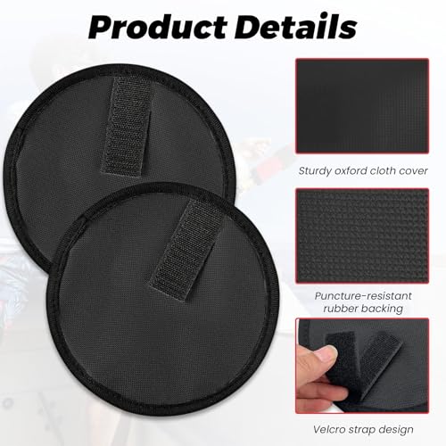 8 Pieces 5.9''/15 CM Fishing Hook Covers Shield, Fishing Lure Covers Protector, Lure Wraps Guard with Touch Fastener for Fisherman Rod Bait Pole Reel Storage Sleeve - color: Black