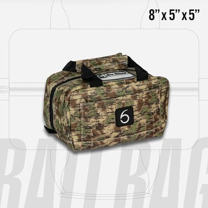 6th Sense Fishing Small Bait Bag – Durable Soft-Sided Storage for Bass Fishing, Salt Water, and Crappie Fishing (Hacienda - Darkwater) - color: Hacienda - Darkwater