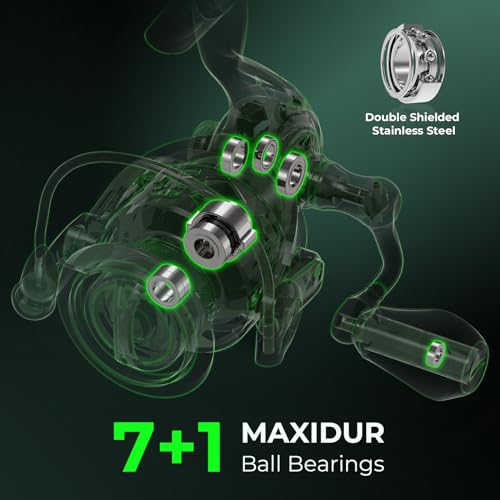 KastKing Zephyr Dual-Tip Fishing Rod and Reel Combo,Spinning & Baitcaster Combo,Dual Tips Section for Different Powers,IM6 Graphite 2-Piece Rod with Extra Tip,Sensitive & Powerful,Freshwater Fishing - style: Spin: 7'0''- M& Mh- Dual-tip Rod -3000 Reel(gre