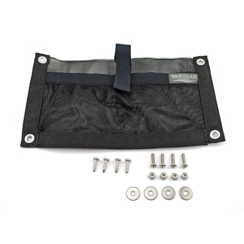 YakGear Kayak Angler Kit Crate – Basic | Complete Kayak Fishing Storage System with Double Rod Holder, Accessory Pouch, Anchor Kit, Utility Leashes & Heavy-Duty Milk Crate