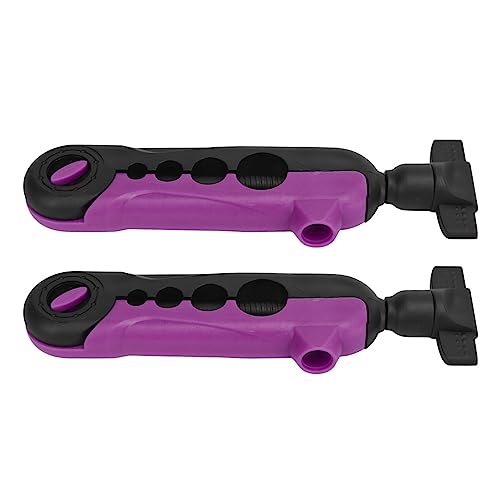 Tyenaza 2PCS Mini Line Spooler, Portable Adjustable Fishing Line Spooler Fishing Line Winder Machine Mini Bobbin Reel Accessories - color: Black Violet