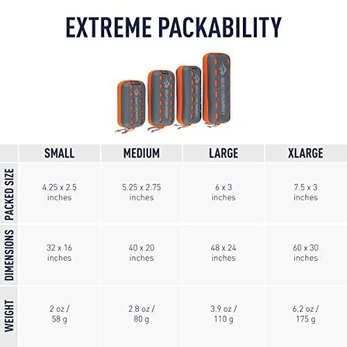 Sea to Summit Portable Pocket Towel for Camping, Gym, and Travel - color: Moonlight Blue, style: Large