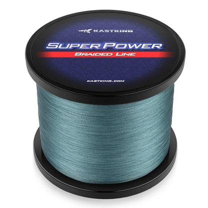 KastKing SuperPower Braided Fishing Line - Abrasion Resistant Braided Lines – Incredible Superline – Zero Stretch – Smaller Diameter – A Must-Have! - color: X4-Low-Vis Gray, size: 20LB(150 Yds)