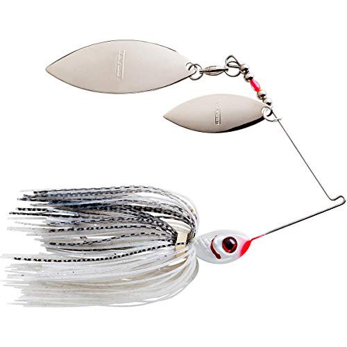 Booyah Blade Spinner-Bait Bass Fishing Lure - color: Silver Shad, style: Double Willow (1/2 Oz)