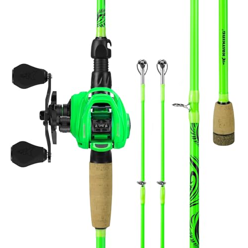 KastKing Zephyr Dual-Tip Fishing Rod and Reel Combo,Spinning & Baitcaster Combo,Dual Tips Section for Different Powers,IM6 Graphite 2-Piece Rod with Extra Tip,Sensitive & Powerful,Freshwater Fishing - style: Cast: 7'0''- M& Mh- Dual-tip Rod - Left Handed(