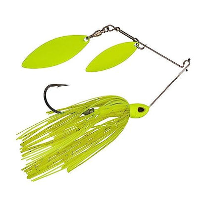 Berkley Power Blade Compact Fishing Spinnerbaits - color: Chartreuse/Chartreuse + Chartreuse, size: 1/2 oz - Willow Willow
