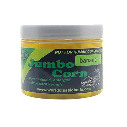 WCB Carp Baits - Flavored Jumbo Corn Bait - Ideal for Carp Fishing - style: Flavor: Banana