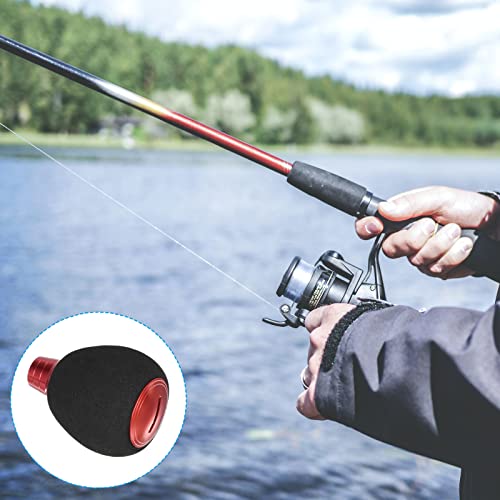 PATIKIL Fishing Reel Handle Knob, Lightweight EVA Fishing Reel Power Knob Handle Grip for Fishing Reel Replacement Parts - color: Red