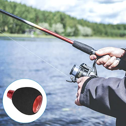 PATIKIL Fishing Reel Handle Knob, Lightweight EVA Fishing Reel Power Knob Handle Grip for Fishing Reel Replacement Parts - color: Red
