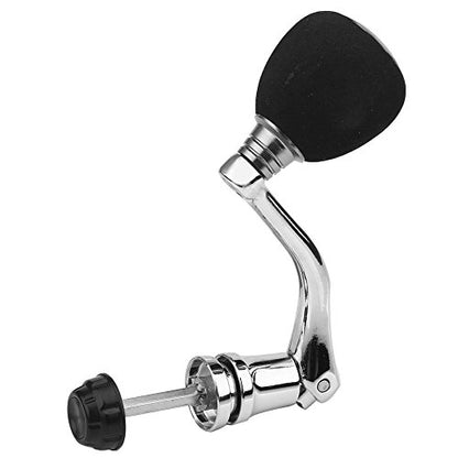 Tbest Fishing Spinning Reel Handle Metal Rocker Arm Reel Replacement Power Handle Grip - color: Silver, size: Medium