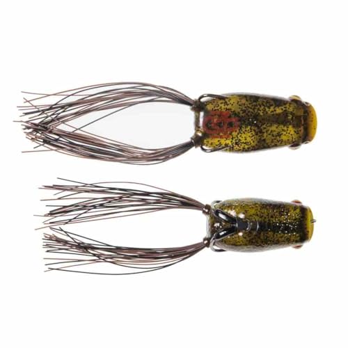 Bass Mafia Cannonball Poppin Frog 2.6" 5/8 oz - color: Green Pumpkin Chartreuse