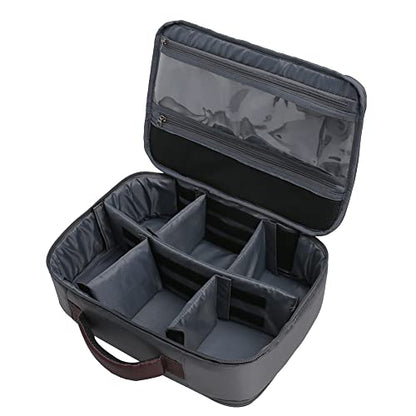 Kylebooker Fishing Reel Case – Travel Storage Bag with Adjustable Compartments for Fly Reels, Spinning Reels, Baitcasting Reel & Fishing Gear - color: Grey