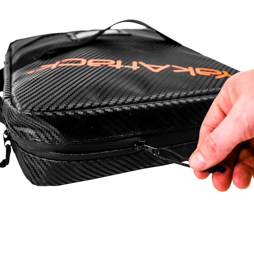 YakAttack 14” x 12” HD Bait Binder | Large Soft Bait Organizer & Fishing Lure Storage Case | Heavy-Duty Imported Tackle Bag for Plastics, Tools & Gear | Ideal for Kayak & Boat Anglers | Fishing Wallet