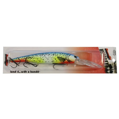 Bandit Lures 4 3/4-Inch Slender Minnow Jerkbait Trolls Up to 27 Feet Deep, Universal Color Patterns, 1 Piece - color: Parakeet, size: 4 3/4", 5/8 oz