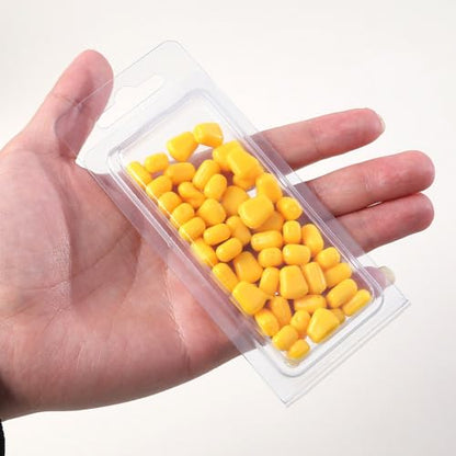 100-Piece Boxed Soft Corn Lure, Floating Corn Fake Soft Bait, Silicone Artificial Bait, Ideal for carp Fishing and Outdoor Wild Angling.