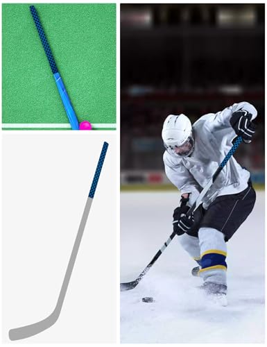Accering 2-Tone Fish Scale Heat Shrink Tubing, Anti-Static Grip Shrink Wrap for Hockey & Shovel (φ30mm, Black & Blue) - color: Black & Blue, size: φ30mm, L3.3ft