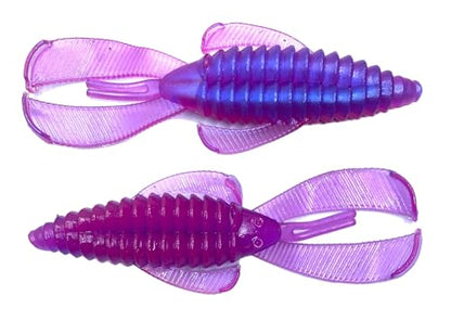 Phat Pak Baits - Swamp Monster Rage Bug Style Plastic Beaver Creature Bait Punching Bass Fishing Lure 20ct 4" - color: Morning Dawn