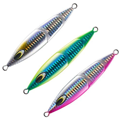 Bassdash Vertical Jigs Luminous Slow Jigging Lure for Saltwater Freshwater Fishing, Pack of 3 - size: 200 grams (7-1/16 oz)