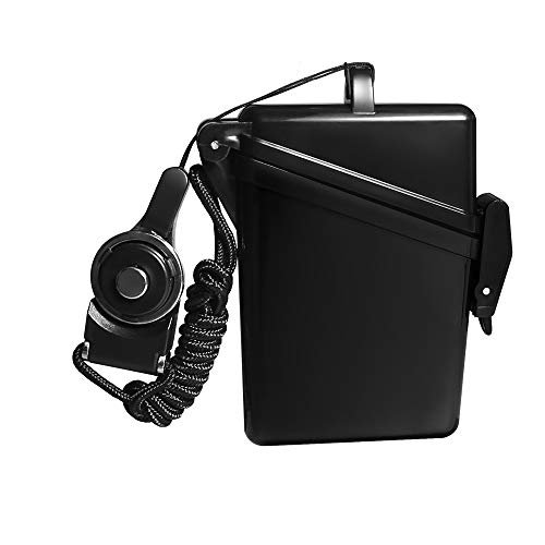 Sport Waterproof ID Card Badge Holder Case with Lanyard Cover Multiple Credit Cards, Registration, ins Card Heavy Duty Durable Locker Dry Box (Black,4pack) - color: Black,4pack