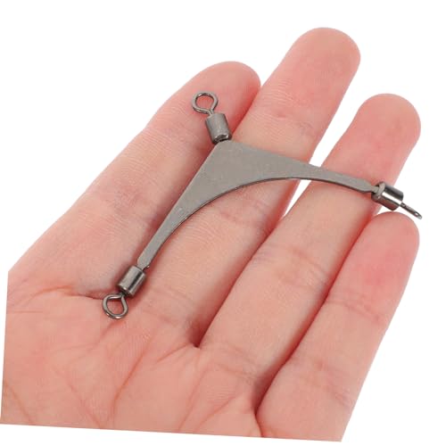 Sea Fishing Three-Prong Swivel Way Swivel Fishing Swivels Three Way Fishing Swivels Fishing - size: 3x2x0.2cm