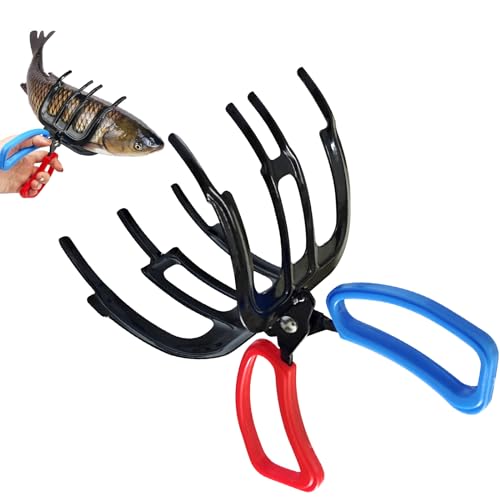 3 Claw Fish Gripper, 2026 Upgraded Metal Fishing Pliers Gripper, Multifuctional Fish Grippers for Fishing, Fish Grabber Tool for Most Freshwater Fish and Crab - size: 3 claw