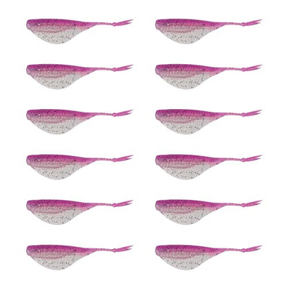 6th Sense – Clobber Minnow 2" – Soft Plastic Minnow – Crappie/Panfish Fishing – FFS Sonar Bait – (12 per Pack) Made in the USA - color: Paranormal